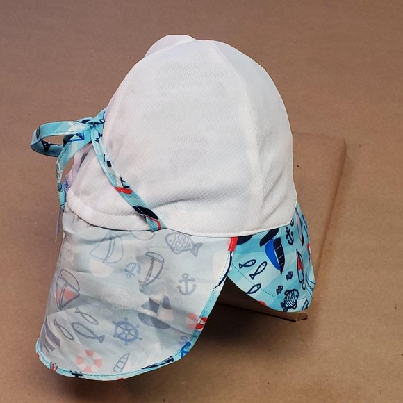 I Play Sun Protection Hat 2T-4T Blue - Picture 6 of 9